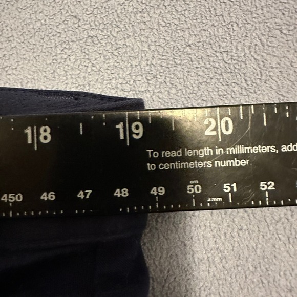 Fabletics The High Side Chino Shorts Mid-Rise Flat Front Deep Navy Mens Size 38 - Picture 6 of 11